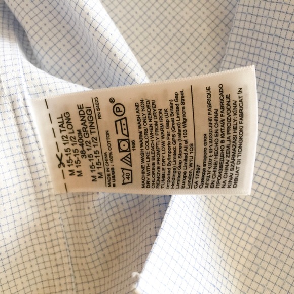 Banana Republic | Button Down w/ Small Blue Check - Picture 7 of 7